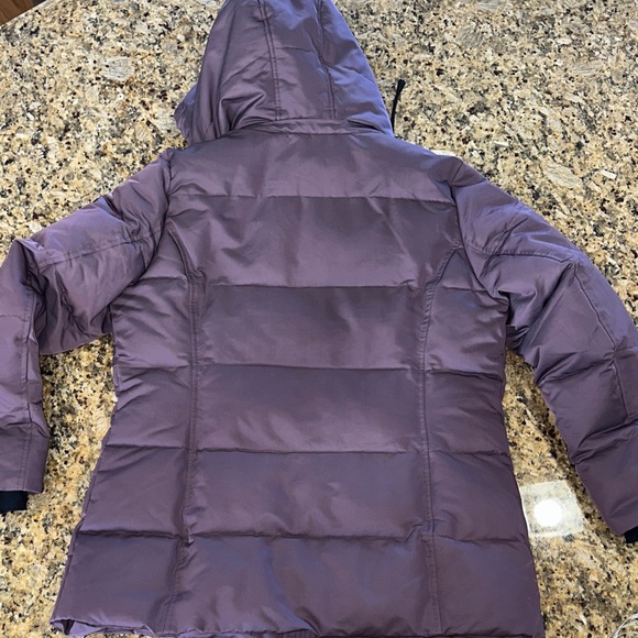 Purple Down Puffer Coat with detachable Hood - Picture 6 of 6